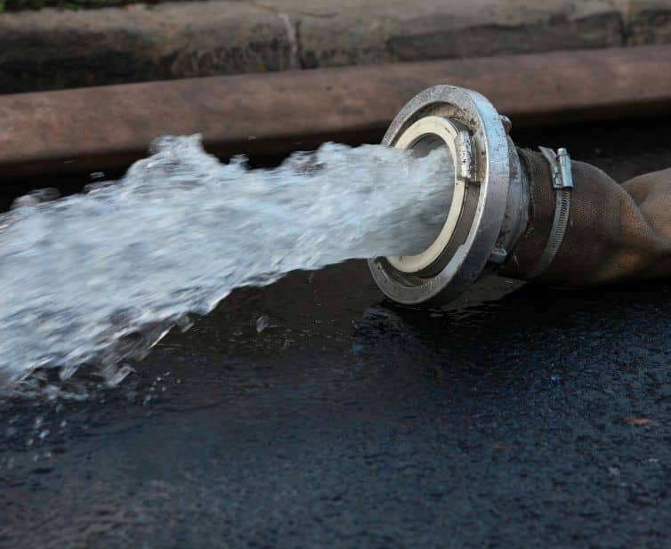 kecepatan aliran centriugal pump dan dosing pump