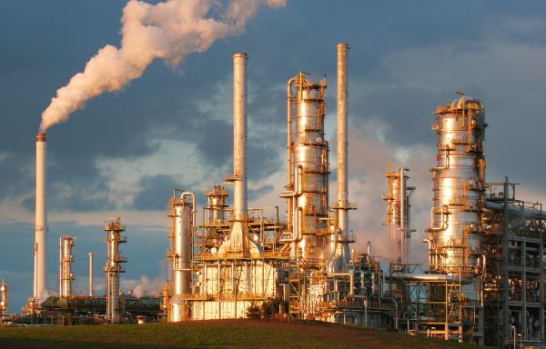 Industril oil refinery kilang minyak