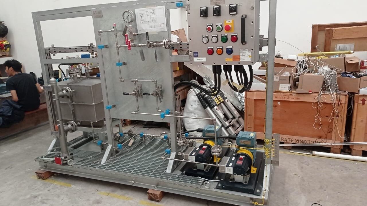 chemical injection package setelah di bangun team zi techasia